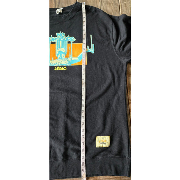Logic No Pressure Sweatshirt Men 2XL Black Long Sleeve Crewneck Tour Concert Rap - Picture 10 of 10